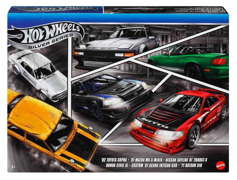 Hot Wheels Streets of Japan Cars 1:64 6-dielna sada Hračky Autá 3+ JBY77